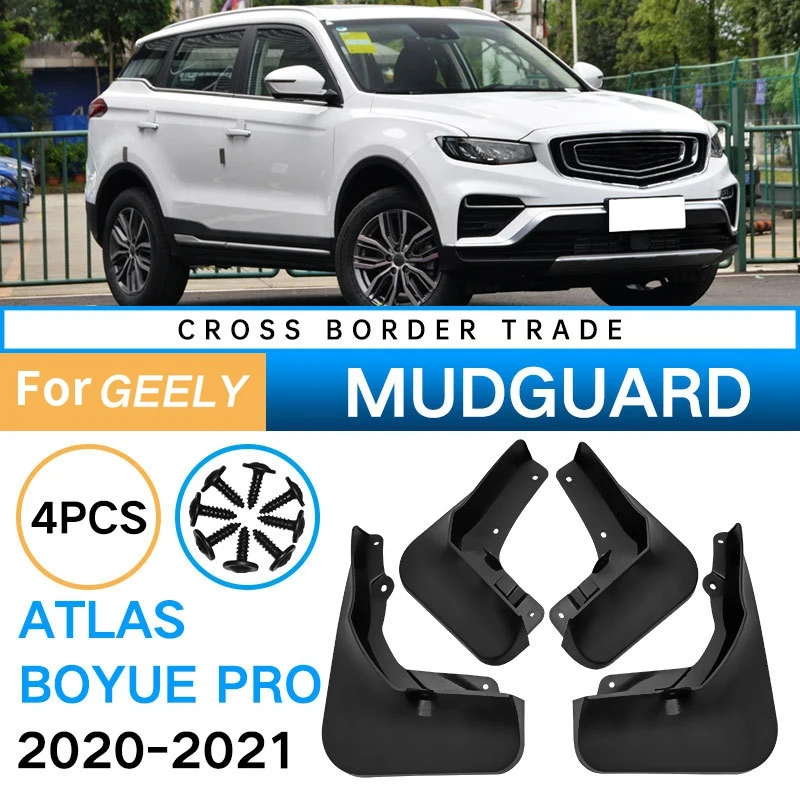 Mudflaps for Geely Atlas Boyue Pro 2020-2021 Mudguard Fender Mud Flap Guard Splash Mudguards Car Accessories