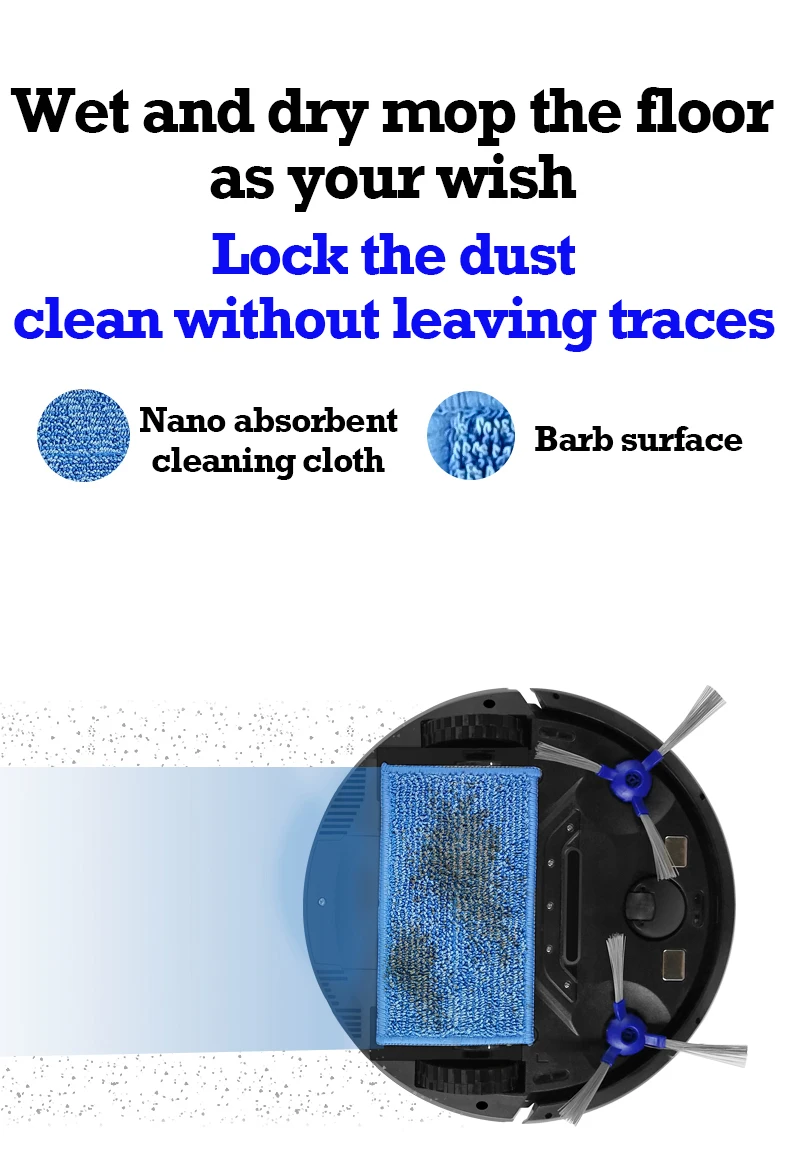 مكنسة كهربائية ملحقات الروبوت لفرشاة A6 ممسحة