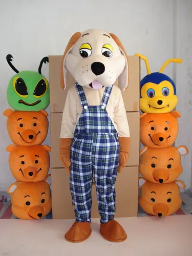 New Version the rural dog doll Mascot Costume Adult Birthday Party Fancy Dress Halloween Cosplay Outfits Clothing Xmas