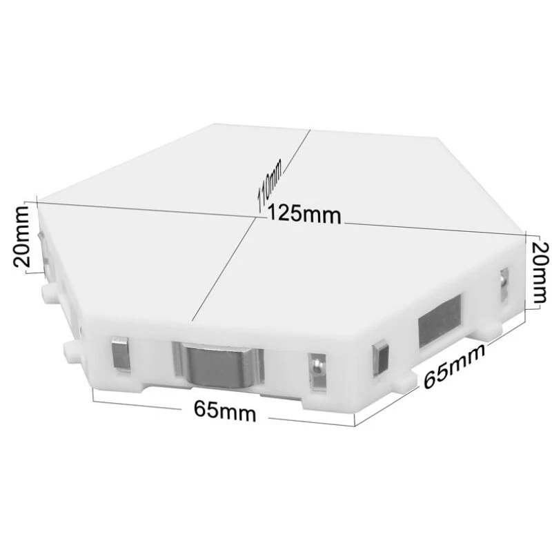 Lâmpada noturna led modular rgb, luz hexagonal, novo toque, montagem magnética, descrição doméstica, lâmpadas de parede