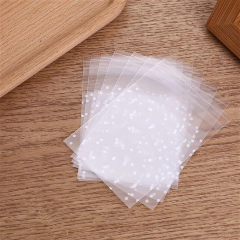 100PCS Plastic Cellophane Bag Sachet For Jewelry Small Businesses Cookies Gift Packaging Storage Organizer Supplies Wholesale