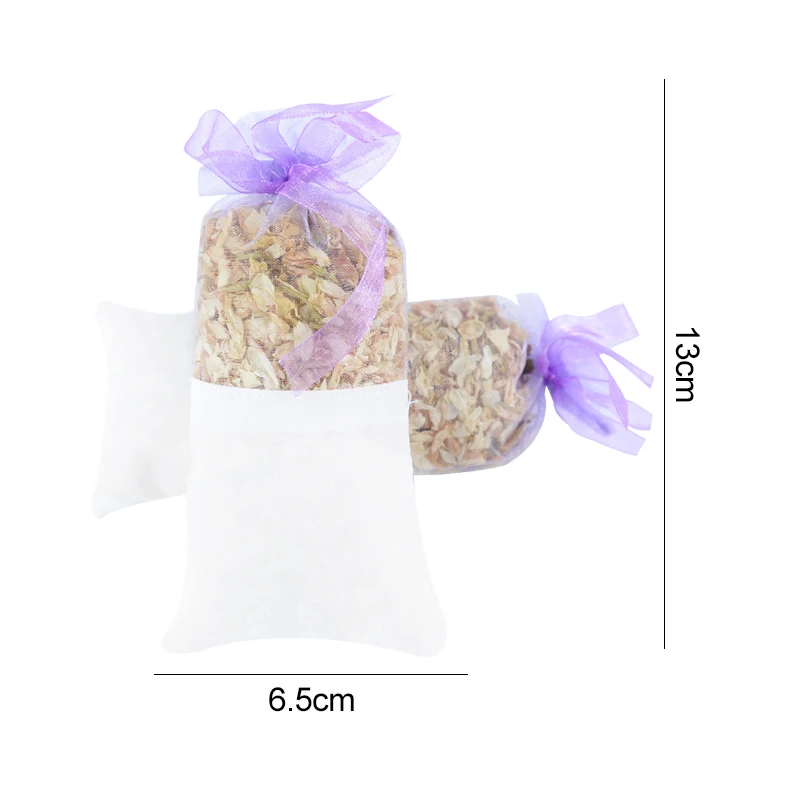 Natural Lavender Flower Jasmine Rose Dry Flower Petal Sachet Bag Aromatherapy For Home Room Car Aromatic DIY Wardrobe Desiccant