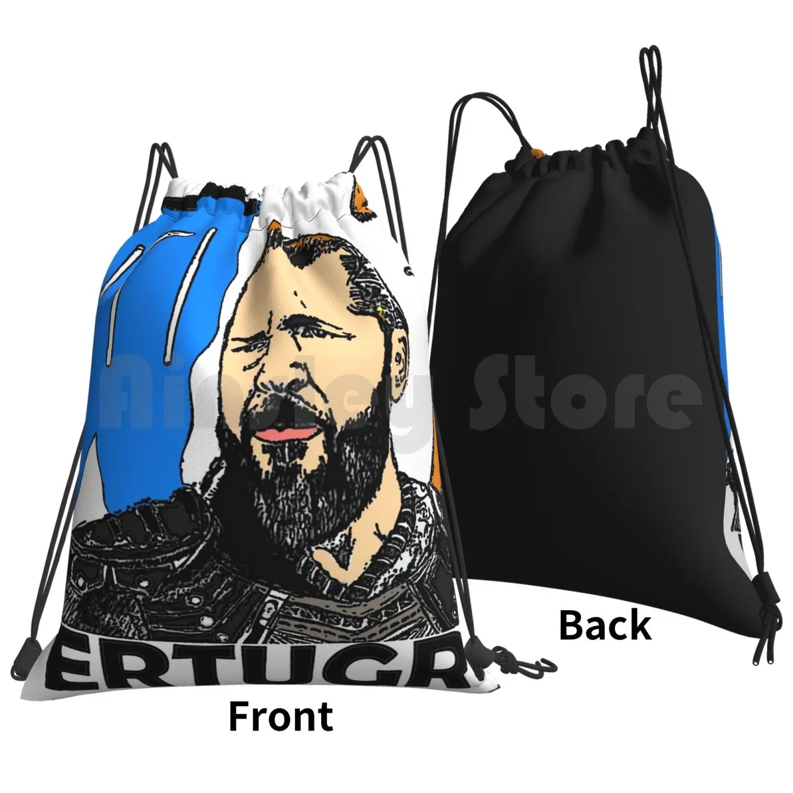 Ertugrul Backpack Drawstring Bags Gym Bag Waterproof Ertugrul Ressurection Turkey Islamic Netflix Series Superhero