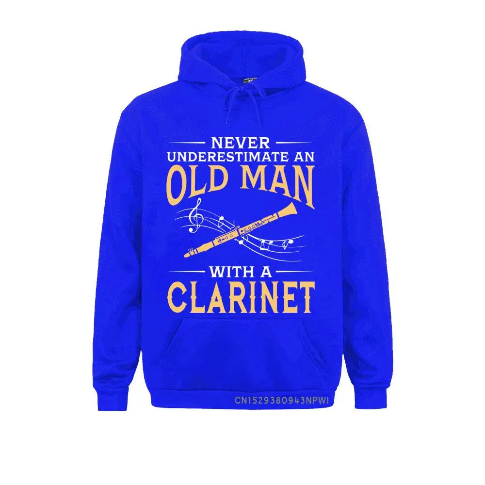 Never Underestimate An Old Man With A Clarinet Sweatshirt Boy Round Neck Hoodie 3D Print Coats Guys Punk Designer Streetwear