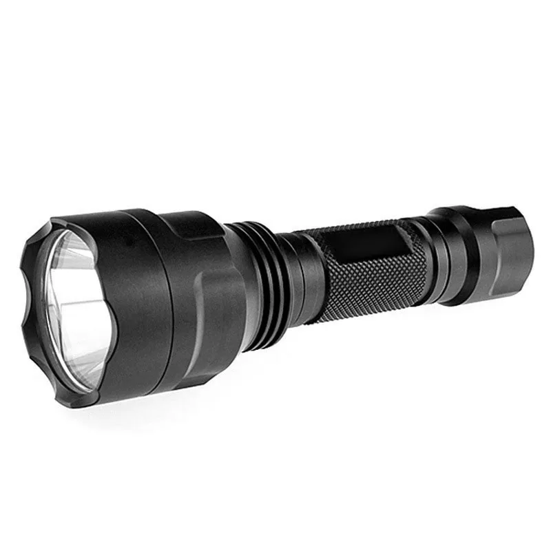 Hot Sale Ultra Bright Tactical Flashlight Rechargeable R2 Portable LED Torch Outdoor Cycling Lamp Waterproof 3 Lighting Modes