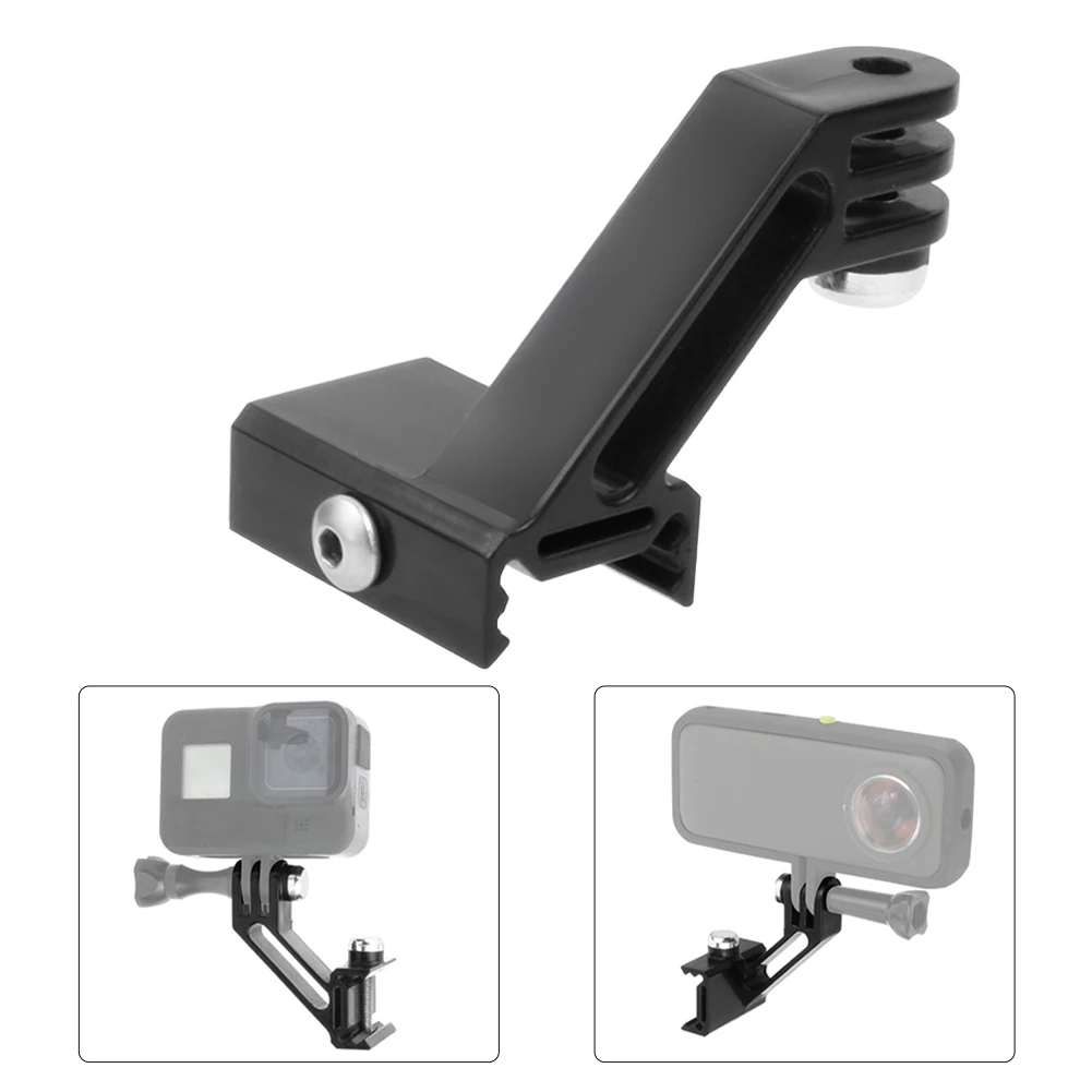 Portable Action Camera Mount Clamp Fit For Insta360 ONE R Base Universal Black Picatinny Rail Durable Sports Adapter Accessories