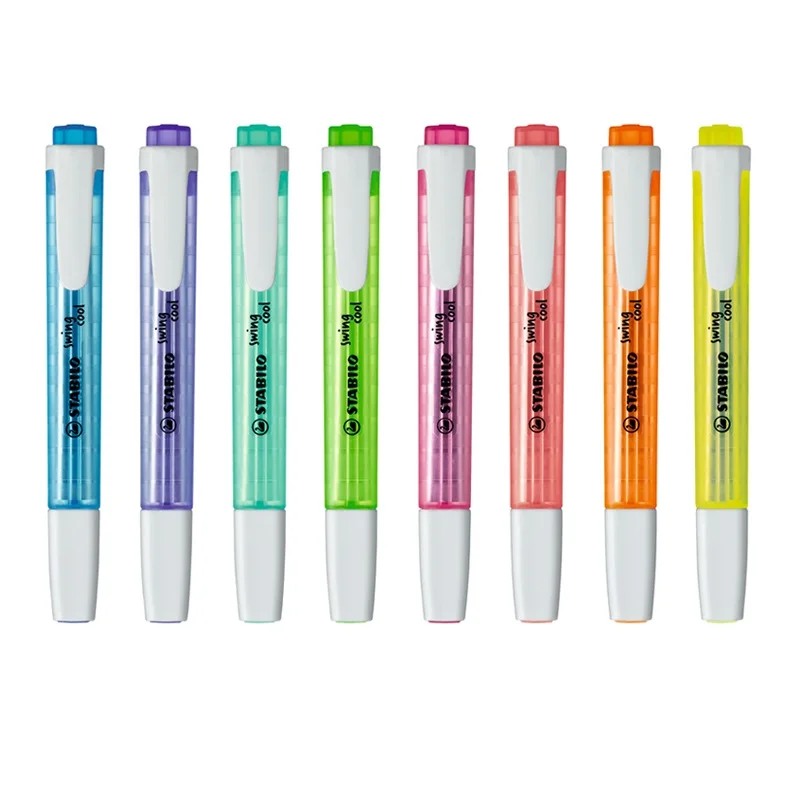 1pcs STABILO Swing Cool Bright Color Highlighter Pen, Pocket Sized Marker Liner Spot Highlighting Drawing F586