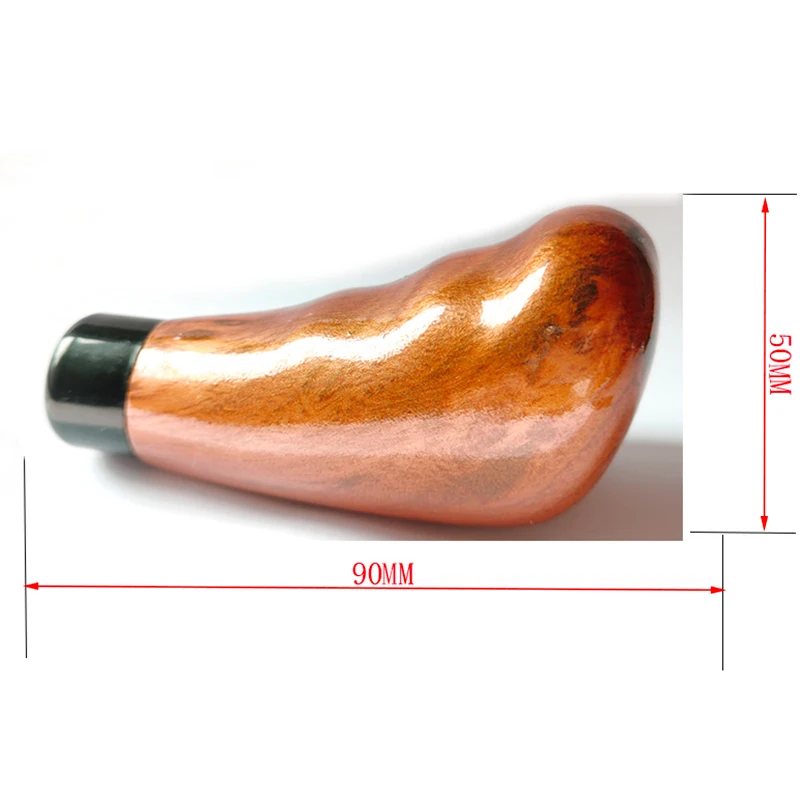 

Car Styling Universal 5 Speed Shift Knob Manual Gear Lever Knob Peach Wood Gear Shift Knob