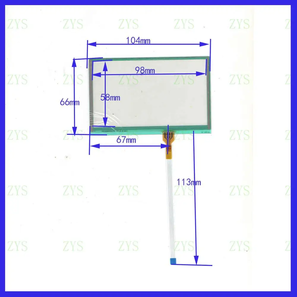 ZhiYuSun  SZXY compatible  HR4 8902S 4.3INCH 4 wire  TOUCH SCREEN   touch panel   this is compatible