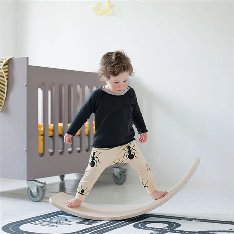 Adult Kids Balance Board Outdoor Indoor Child Seesaw Fitness Gym Equipment Baby Grow Training Toys Wooden Yoga Sport Games Tools