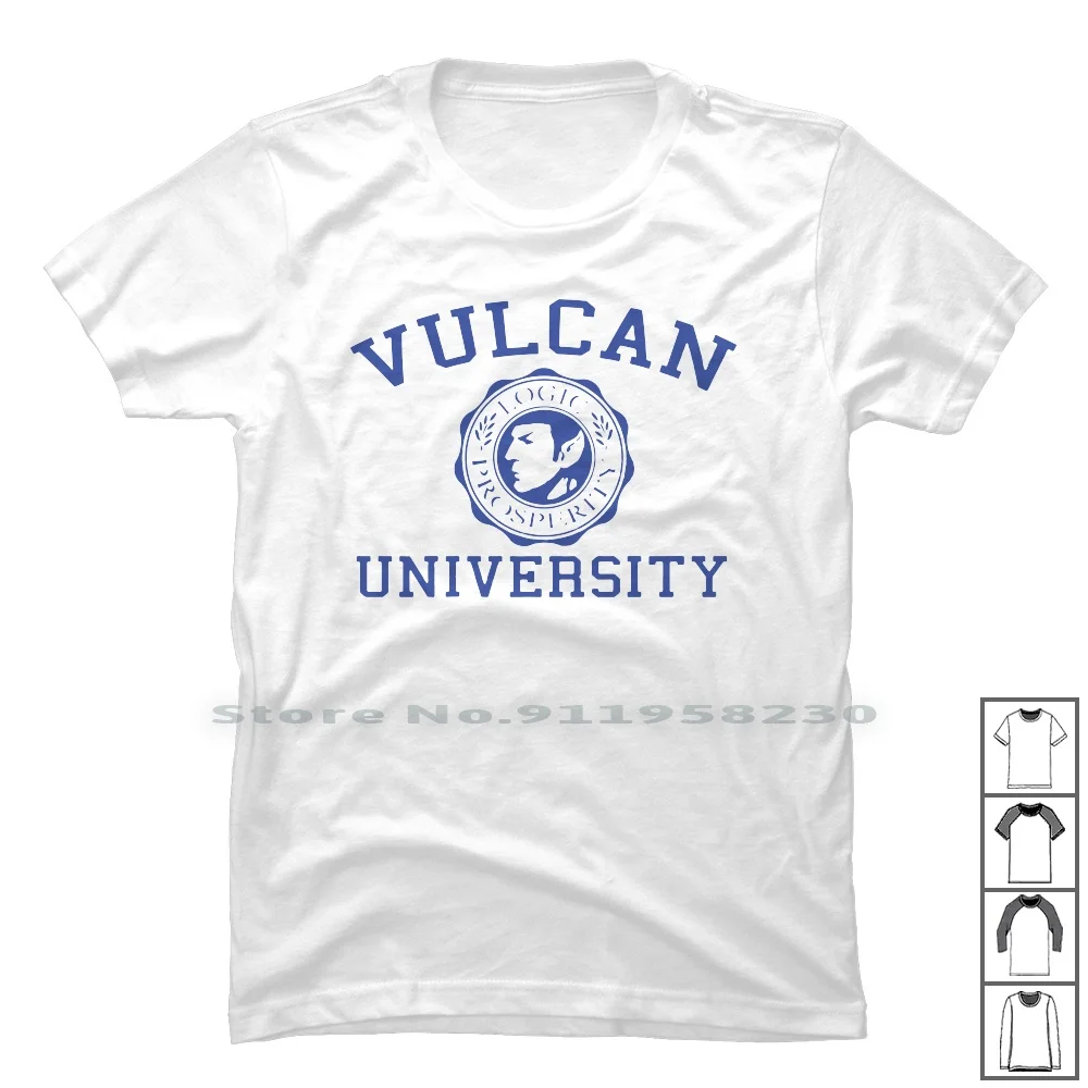 Vulcan University T Shirt 100% Cotton University Birthday Animals Humor Comic Love Iver Geek Uni Sit Fun Day