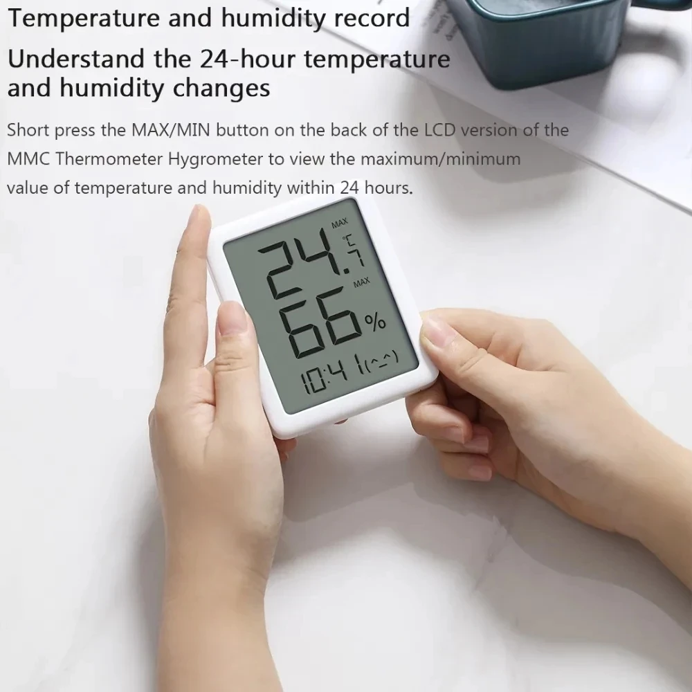 XiaomiYoupin miaomiaoce Termometro Schermo E-ink LCD Ampio display digitale Termometro Igrometro Sensore di umidità della temperatura