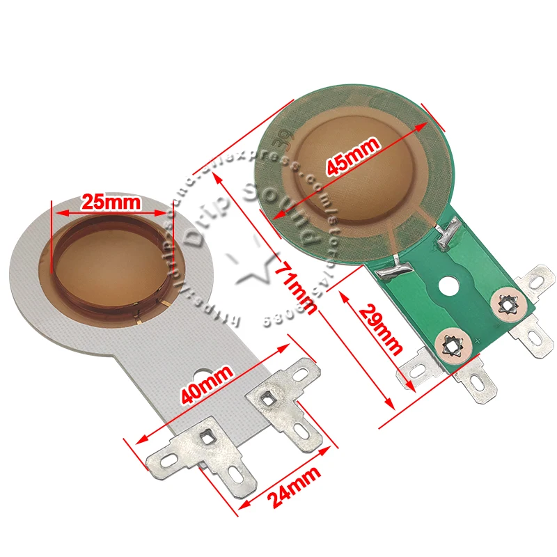 Динамик высокочастотный, 25,5 мм, 8 Ом, диафрагма запасные части для режущей головки