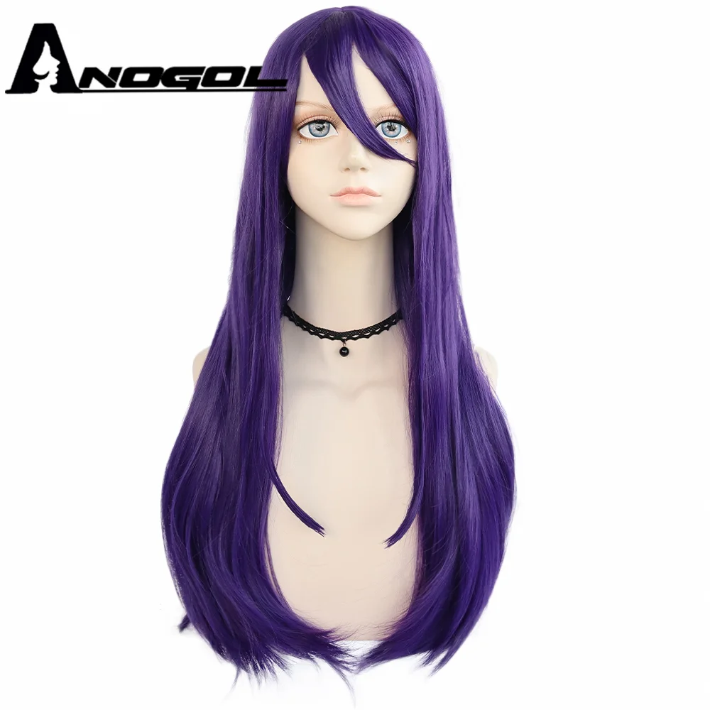 ANOGOL For Doki Doki Literature Club Yuri Monika Natsuki Sayori DDLC Synthetic Lolita Cosplay Wigs For Women