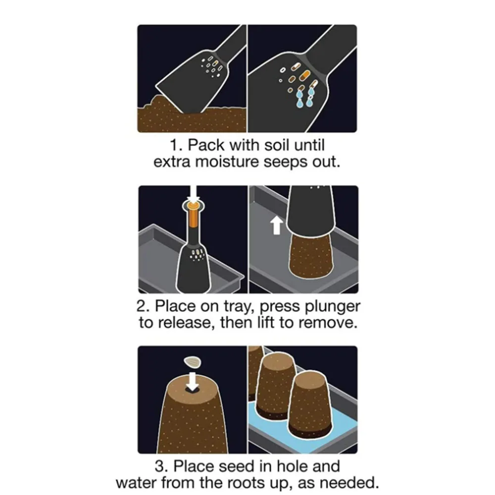 Herramienta Manual creativa de bloques de suelo para plantas, herramienta para plántulas, invernadero, suministros de jardín