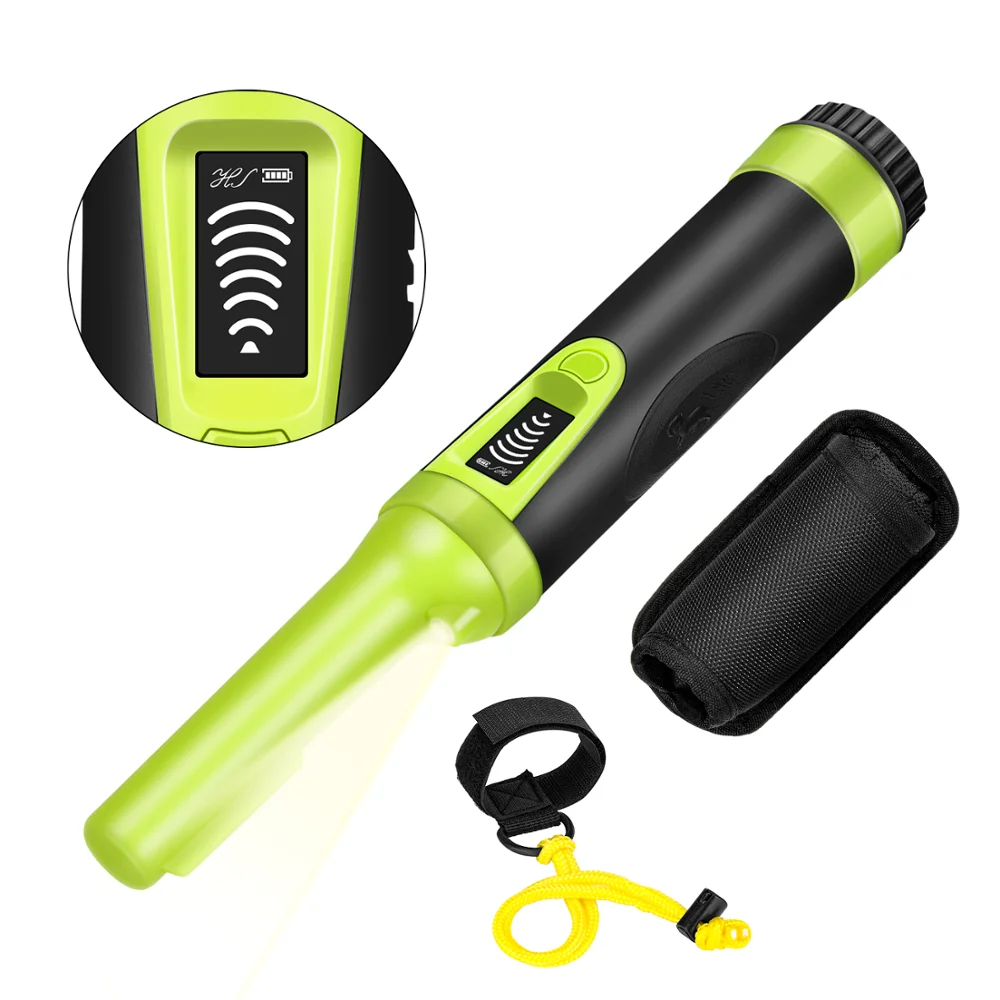 Detector de Metales portátil con pantalla LCD, HS-10 de alta sensibilidad, resistente al agua, tres modos