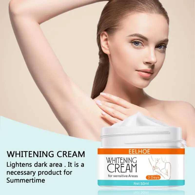 Whitening Cream For Dark Skin Bleaching Private Parts Sensitive Area Armpits Neck Knees Elbow Melanin Brightening Body Cream