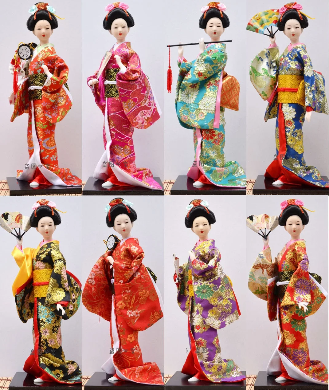 Japanese Kimono Doll Folk Craft 38CM Geisha Beauty Woman Home Hotel Decoration Ornament