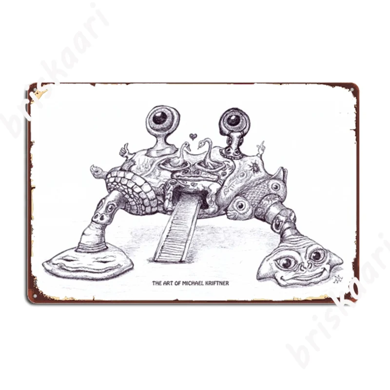 The Art Of Michael Kriftner Crab Metal Signs create Club Wall Plaque Club Bar Tin sign Posters