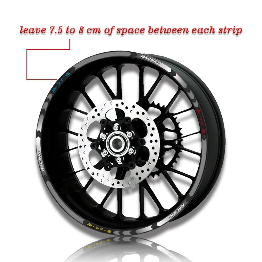 High quality Motorcycle Wheel Sticker Decal Reflective Rim Bike Suitable For DUCATI super sport supersport supersport s 939