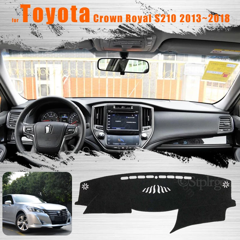 Car Dashboard Cover Dash Mat for Toyota Crown Royal S210 2013~2018 Auto Non-slip Sun Shade Pad Carpet