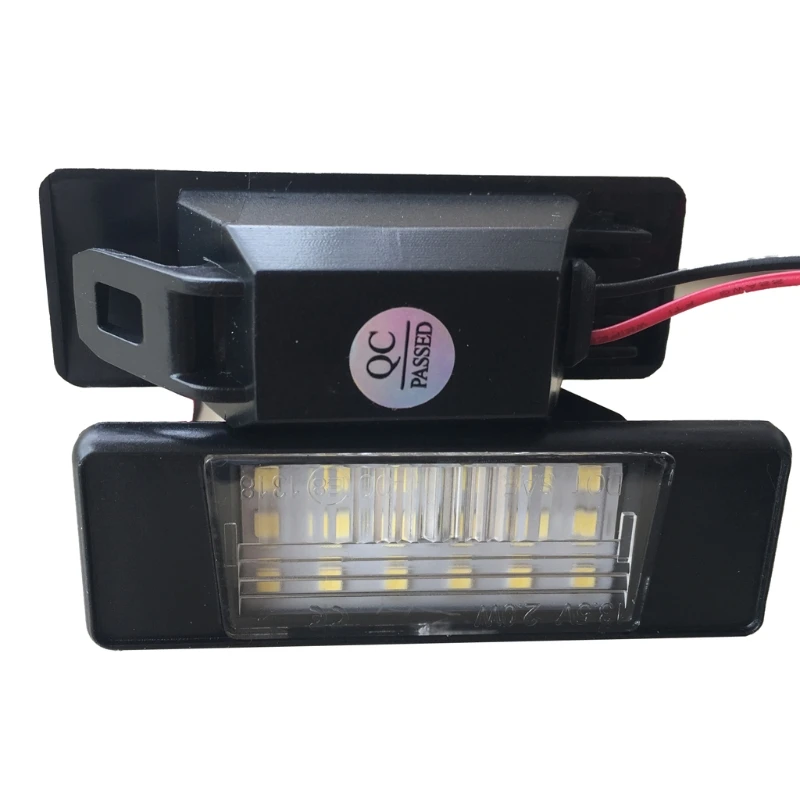 Car Rear LED Number License Plate Light Lamp Auto Replacement White Rear Number Lights for X-Trail JUKE Qashqai NV200