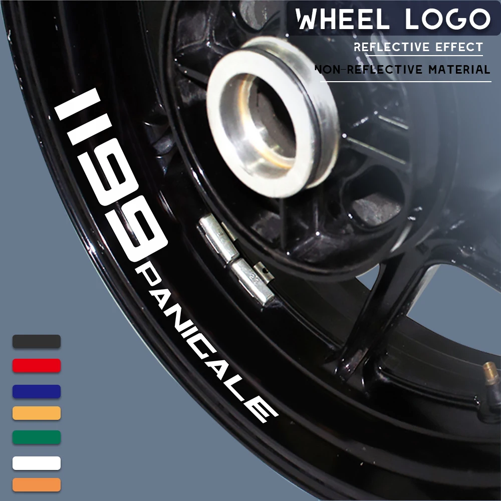 Motorcycle wheel tire stickers reflective strip decals personalized decorative stickers for DUCATI 1199 PANICAL