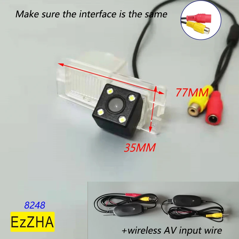 

HD Car CCD 4LEDS Night Vision Backup Rear View Reversing Camera Waterproof Parking For Ssangyong Rexton Kyron Korando Actyon