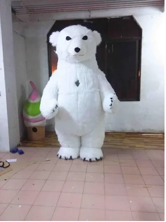 

New Hot Inflatable Polar Bear Costume Cosplay Cloth For Advertising 3M Tall Customize For Adult Suitable For 1.7m To 1.8m