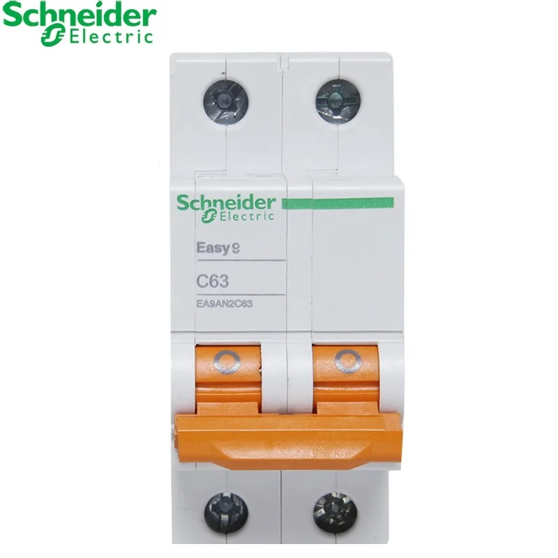 Schneider electric Mini Circuit Breaker Easy 9 EA9AN  2p  C type 6A 10A 16A 20A 25A 32A 40A 50A 63A AC EA9AN*C**