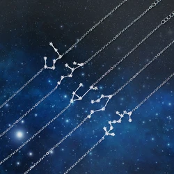 Modian Classic Constellation squisiti bracciali in argento Sterling 925 semplice Leo Virgo bilancia bracciale a catena per gioielli da donna