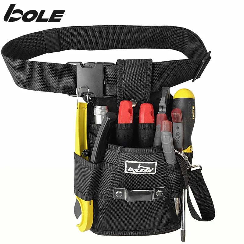 BOLE Manual Tool Bag, Multi-Functional Waist Bag, Portable Thickened Wear Resistant WaterProof Bag