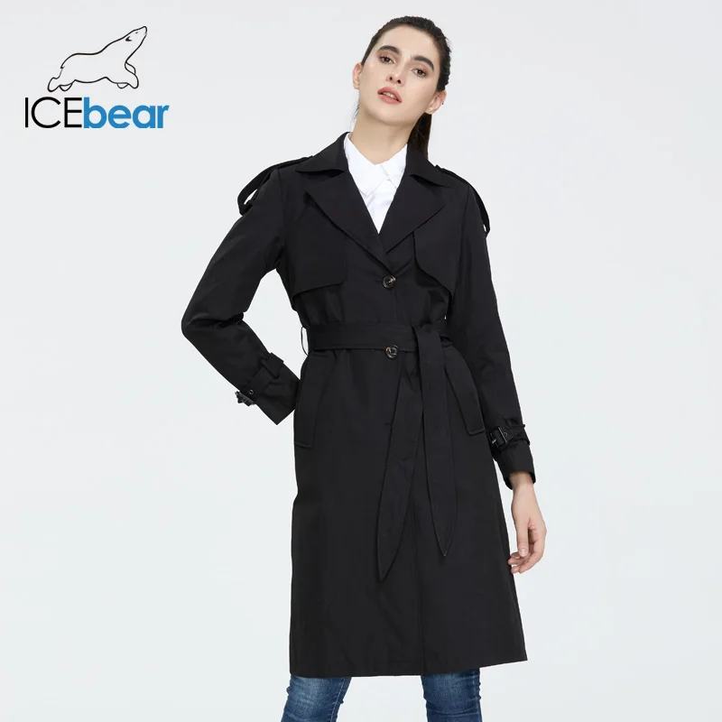 ICEbear 2023 Women\'s autumn windbreaker high-quality women\'s hooded  fashion women clothing brand apparel GWF20029D