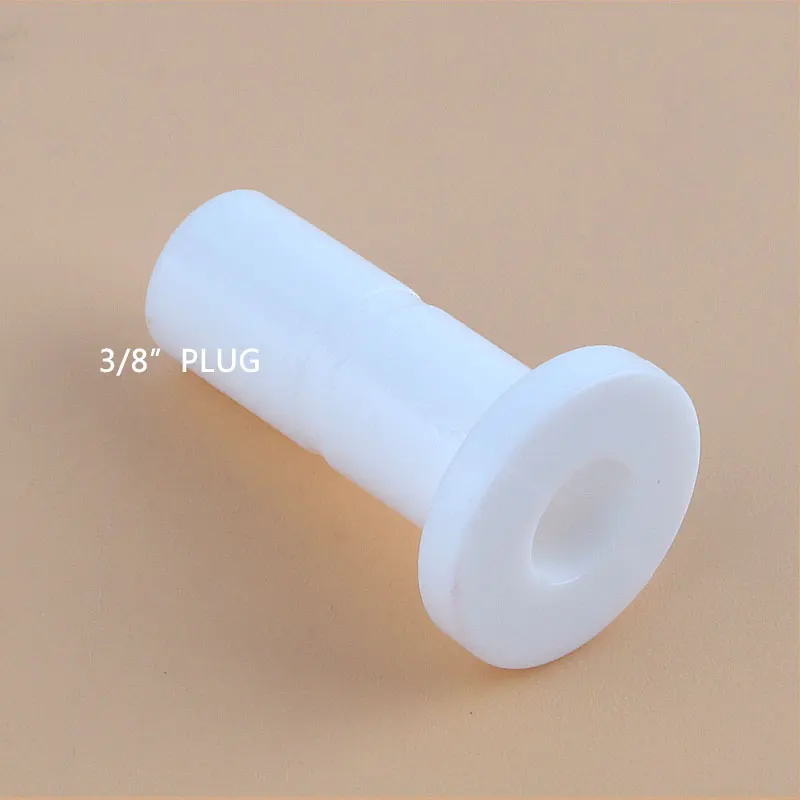 3/8 "OD Ống Trắng Cứng Cắm Thẳng Đầu Nối Ống Của Hệ Thống Nước Thẩm Thấu Ngược Chặn Đường Kính 9.5MM Phụ Kiện