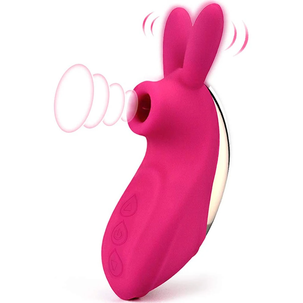 

3-IN-1 Rabbit G-spot Clitoral Sucking Vibrator For Clit Nipple Stimulation Licking Tongue Vibrators Sex Toys For Women Couple