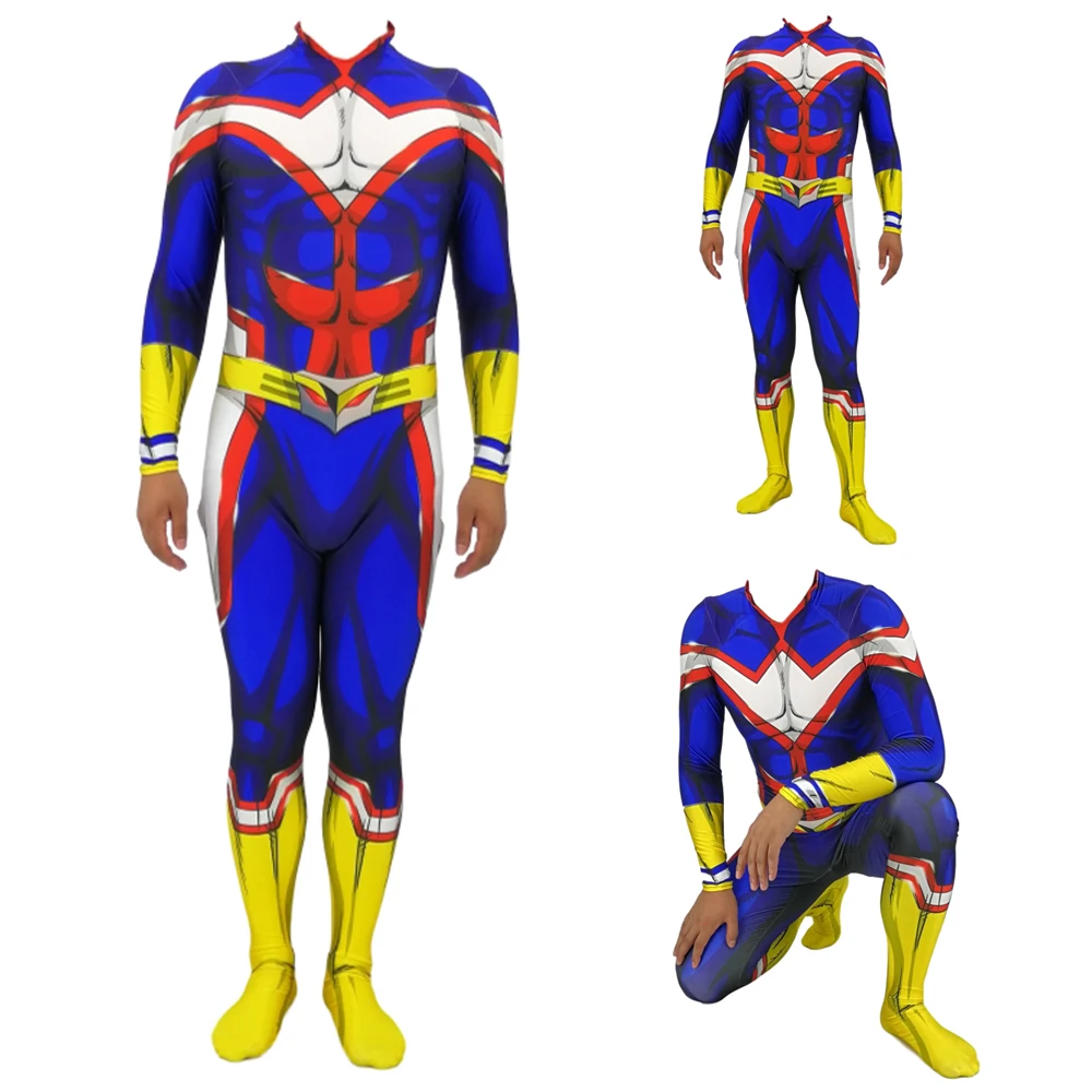 2020 dzieci mężczyźni JP Amine wszystko może Cosplay kostiumy elastan Zentai Lycra body kombinezony My Hero Academia Halloween kostiumy