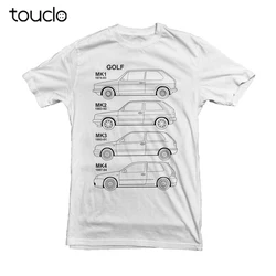 Germany Classic Car Golfer Mk1 - Mk4 Car - White Newest Style 3D Printed Men Tee Shirt Homme Summer Make T Shirts