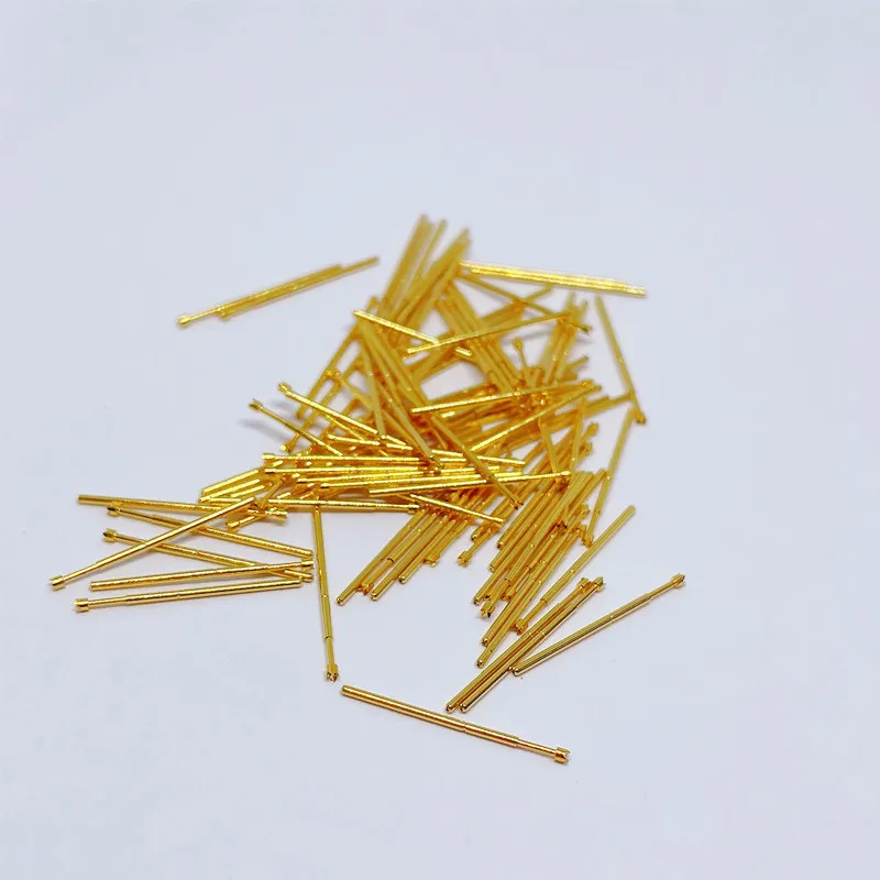 100Pcs Metal Plated Probe PA50-Q2 Spring Thimble Burning Chip Scalable Test Probe Diameter 0.68 MM