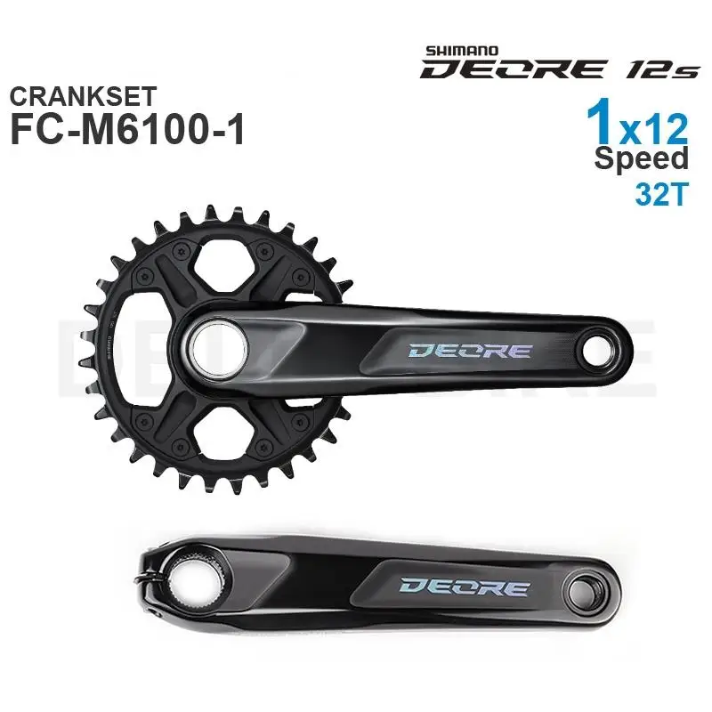 SHIMANO DEORE FC-M6100-1 FC-M6120-1 MTB Crankset 1x12-speed Oryginalne części