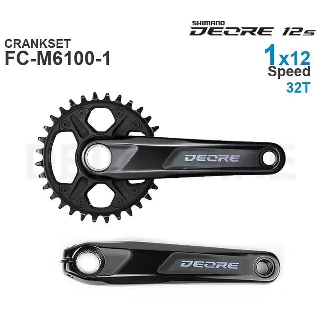 SHIMANO DEORE FC-M6100-1 FC-M6120-1 MTB Crankset 1x12-speed Oryginalne części