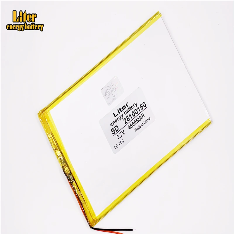 3.7V lithium polymer batteries 25100150 ultrathin laptop battery 4600mAh tablet PC products