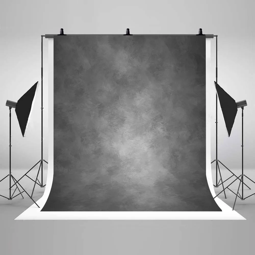 Gray Abstract Photography Background Portrait Child Retro Gray Texture Abstract Backdrop for Photoshoot Photo Studio