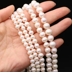Natural Freshwater Pearl Beads 5 6 7 8 9 10 11mm Round Loose Beads for DIY Women Necklace Bracelet Jewelry Making