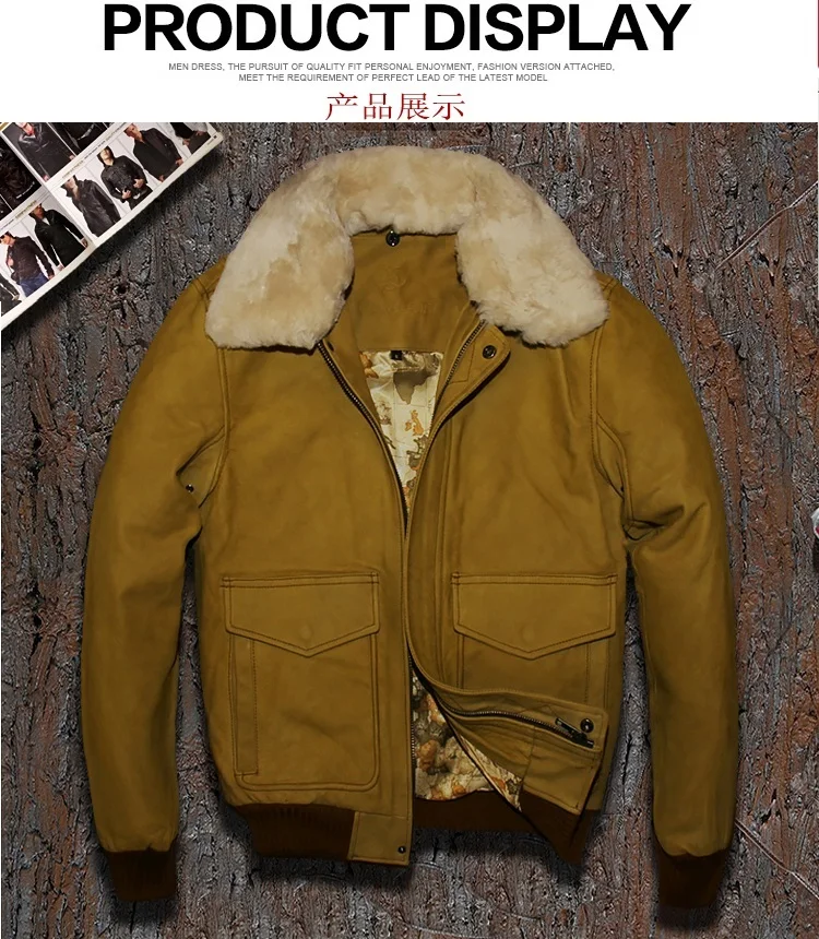 Shipping.fashion Brand Free winter thicker jacket.plus Size motorcycle jackets,mens genuine cow leather coat.wool