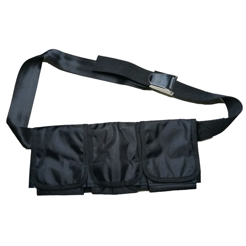 Cinturón de peso ajustable para hombre y mujer, equipo de esnórquel para bucear, con bolsa de 3 y 5 bolsillos