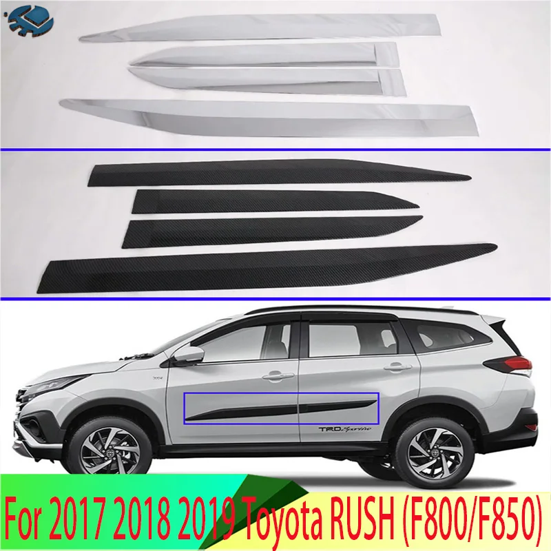 For 2017-2022 Toyota RUSH (F800/F850) Car Accessories Side Door Body Molding Moulding Trim