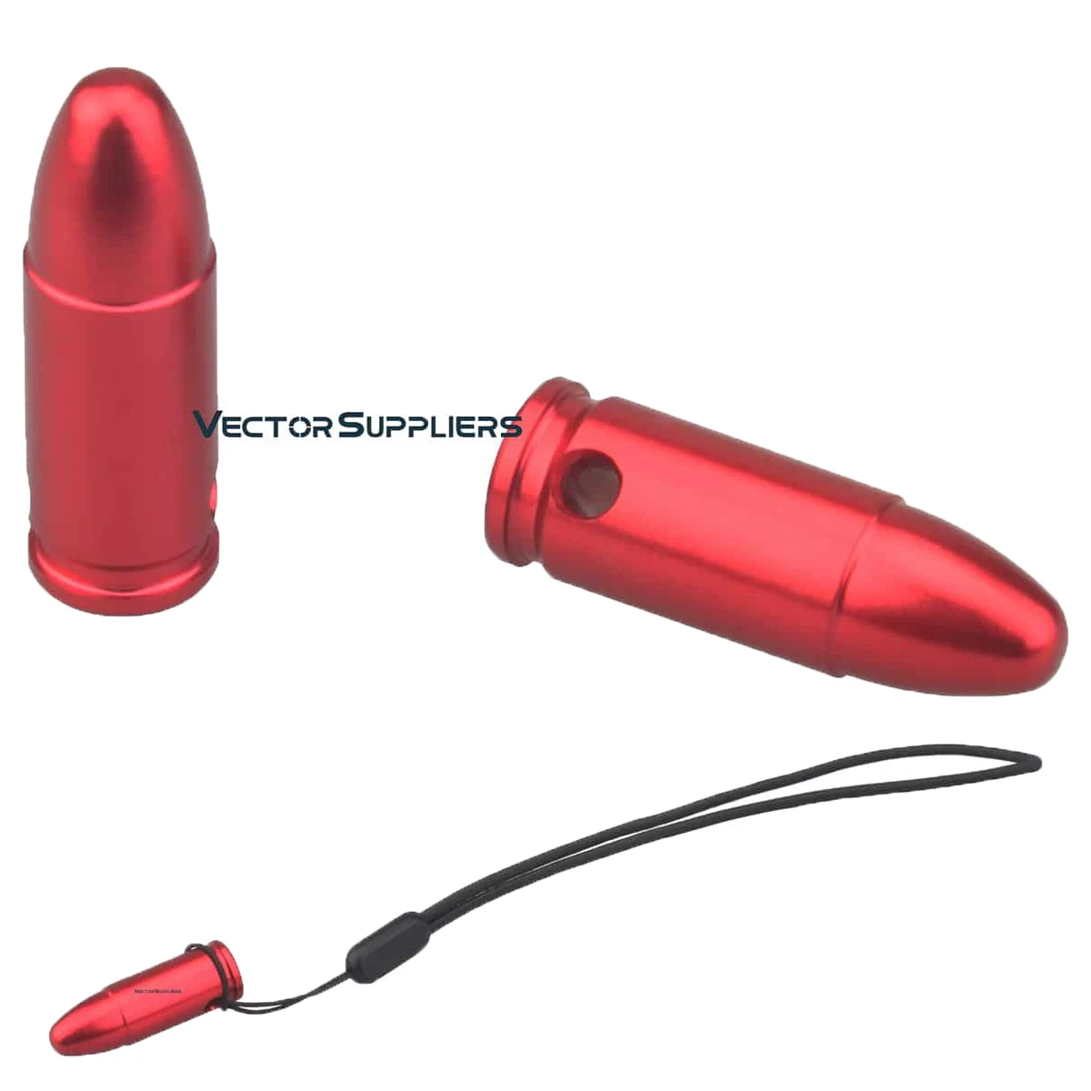 Vector Optics-Round Bullet Snap Caps, cartucho de calibre, furo para treinamento, metal tático, 9mm,. 300,. 223, 12GA, 7,62
