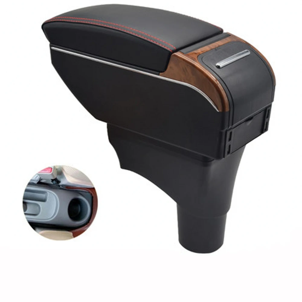 

For Car Nissan Sunny Versa Almera Armrest Box Central Content Interior Arm Elbow Rest Storage Case Car-styling with USB