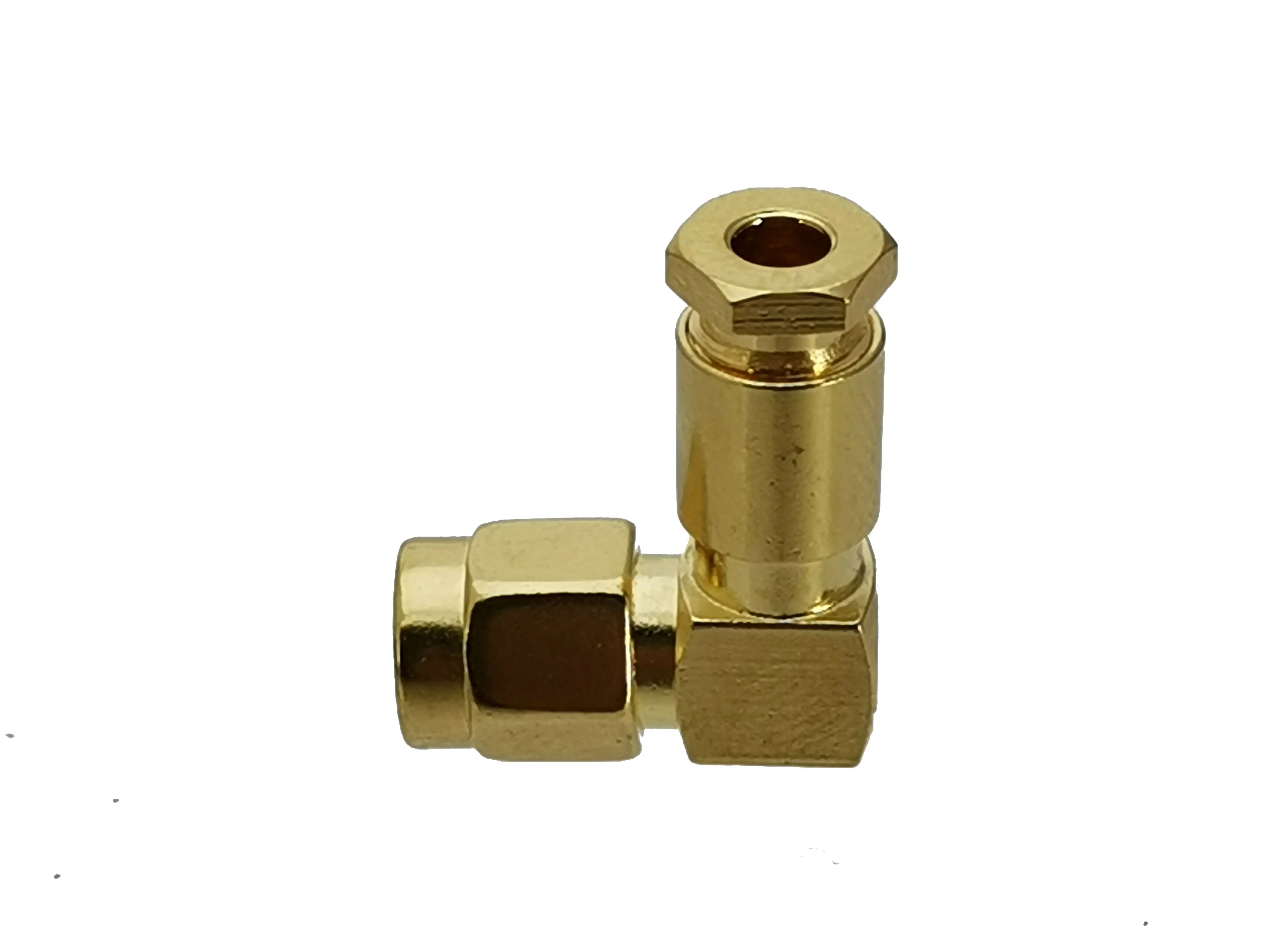 1Pcs SMA male PLUG right angle clamp For RG316 RG174 LMR100 Cable RF Coaxial connector Wire Terminals