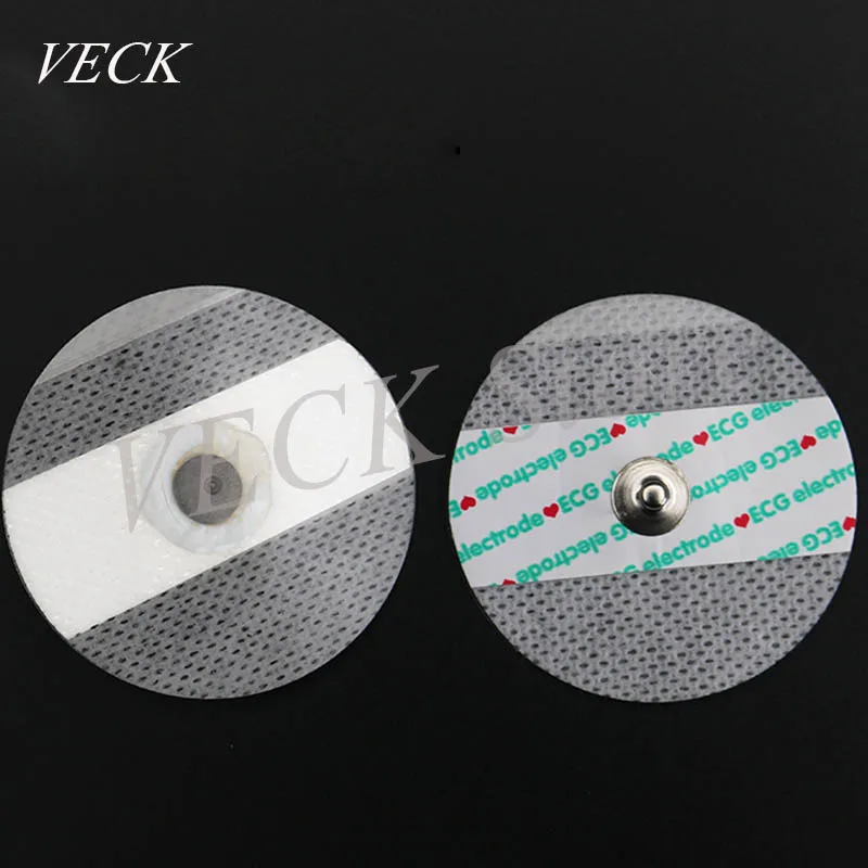 50pcs/pack E-C-G Machine Accessories Non-woven Lead Electrode Slice Electrode Plate Disposable Electrode Patch